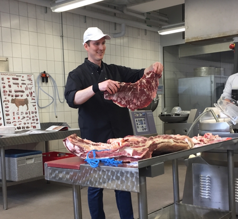 Steak- Cut- Seminar in der Berufsschule