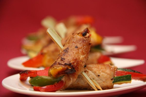 Gemuesejulienne im Fleischmantel